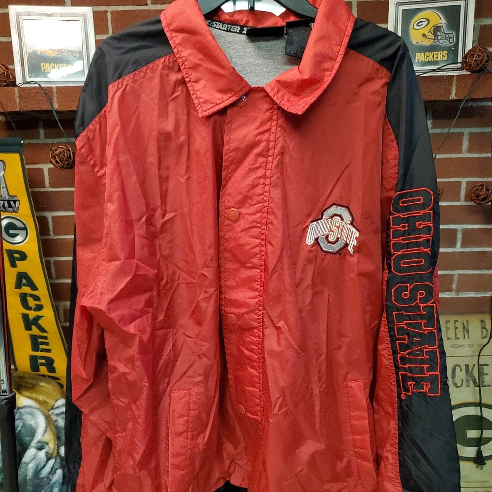 Vintage Men's Starter Ohio State NCAA Windbreaker Jacket XL